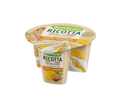 Сыр мягкий Ricotta манго-маракуйя 50%125гр - фото 25213