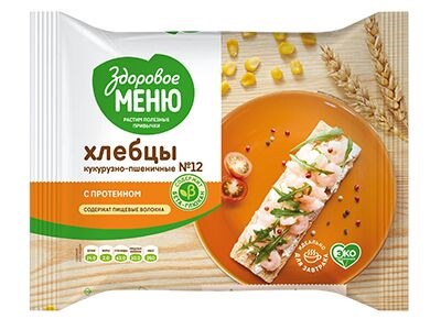 Хлебцы здоровое меню кукурузно-пшеничные №12 90гр - фото 10782