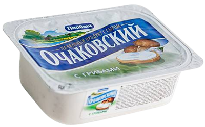 Плавленный продукт Очаковский с грибами 180гр - фото 10828