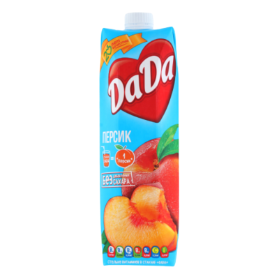 Сок Da Da Персик 1л - фото 12255