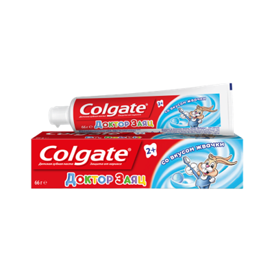 Зубная паста Colgate Детская (2+) Доктор Заяц Жвачка 50мл - фото 13381