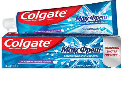 Зубная паста Colgate Макс Фреш Взрывная мята 100мл - фото 13391