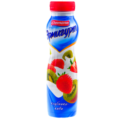Питьевой йогурт Эрмигурт клубника киви 290гр - фото 13509
