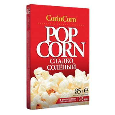 Попкорн CorinCorn сладко-соленый 85гр - фото 13631