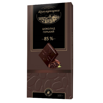 Шоколад Коммунарка Горький 85% 100гр - фото 14578