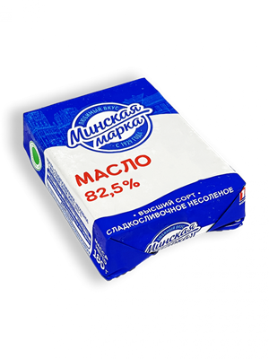 Масло сладкосливочное Минская марка 82,5% - фото 15111