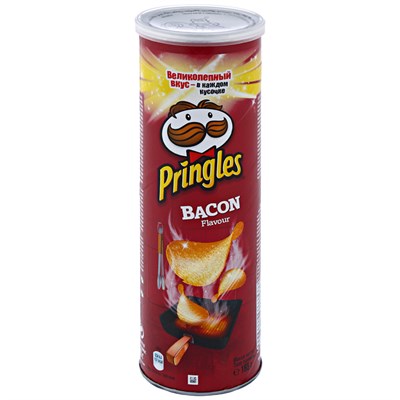 Чипсы Pringles со вкусом бекон 165 гр. - фото 15479