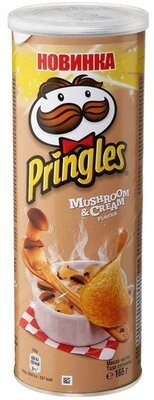 Чипсы Pringles со вкусом белые грибы со сметаной 165 гр. - фото 15499