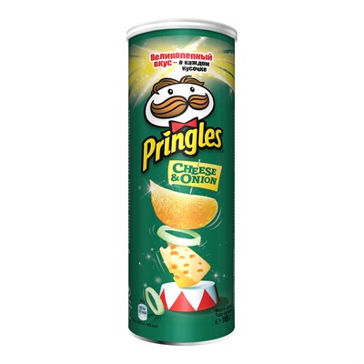 Чипсы Pringles со вкусом сыра и лука 165 гр. - фото 15500