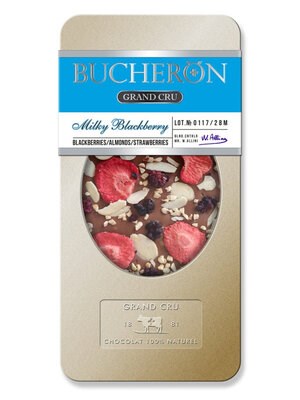 Шоколад  BUCHERON GRAND CRU  с ежевикой, орехами и клубникой 100гр - фото 15742