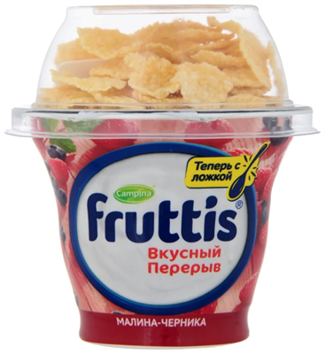Fruttis Вкусный перерыв Малина-Черника 180гр - фото 16492