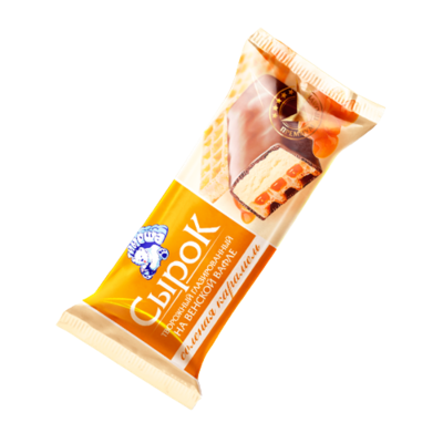 Сырок творожный глазир. со сгущ. молоком на венской вафле соленая карамель 65гр - фото 16545