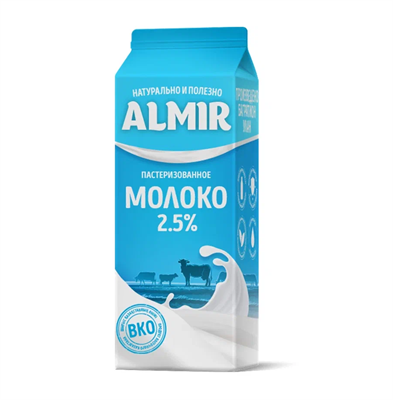 Молоко Almir 0,9л жир. 2%  - фото 17159