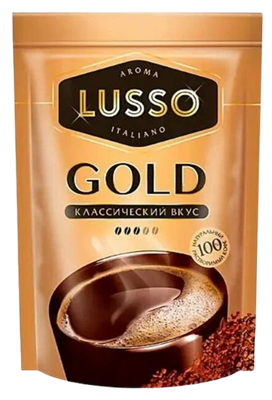 Кофе растворимый Lusso GOLD дой-пак 40гр - фото 18721