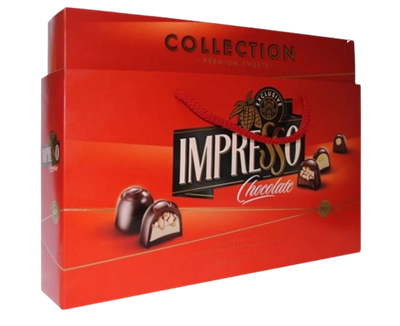 Конфеты Спартак Импрессо подарочный набор (красный) 848 гр - фото 19435