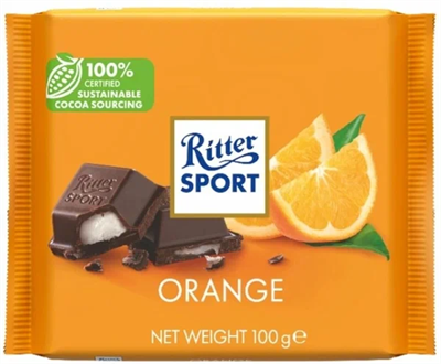 Шоколад  Ritter Sport Яркий Апельсин 100гр - фото 19907