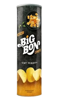 Чипсы BIGBON со вкусом Сыр Чеддер 130гр - фото 19969