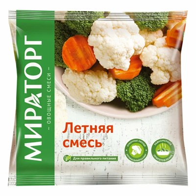 Летняя смесь овощи Мираторг 400гр - фото 20086