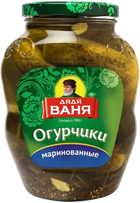 Огурцы Дядя Ваня маринованные слабокислые 1,8л. - фото 20198