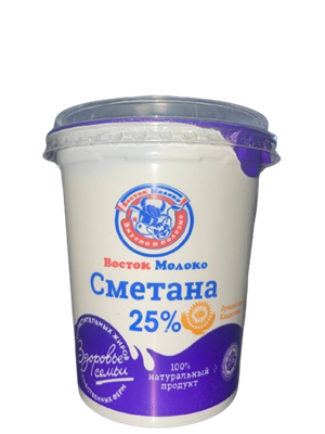 Сметана 380гр. жир 25% - фото 20569