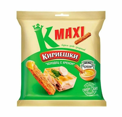 Кириешки Maxi холодец хрен+горчич.соус 50 гр. - фото 20613