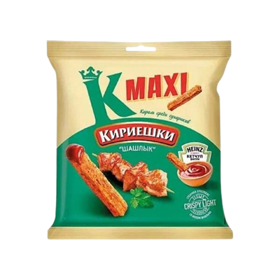 Кириешки Maxi шашлык+кетчуп 50 гр. - фото 20619