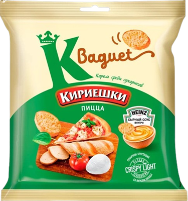 Кириешки Baguet пицца+сырный соус  45 гр. - фото 20621