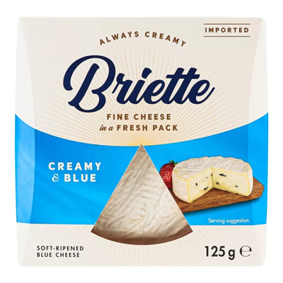 Сыр Briette Creamy & Blue с голубой плесенью 60% 125гр - фото 21265