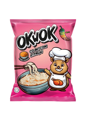 Лапша OkWok со вкусом курицы с соусом сальса 100гр - фото 21829