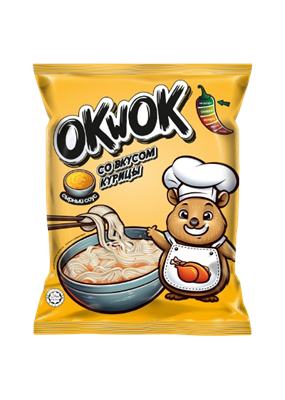 Лапша OkWok со вкусом курицы в сырном соусе 100гр - фото 21839