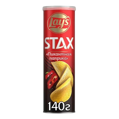 Чипсы Lay's Stax Пикантная паприка 140 гр. - фото 21955