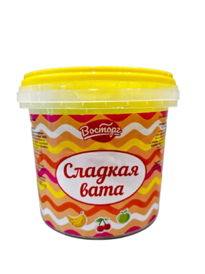 Сладкая вата Банан-Вишня-Яблоко 50 гр - фото 24221