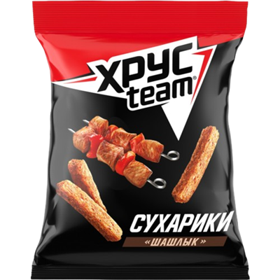 Сухарики ХРУСteam Stix Шашлык 60 гр. - фото 24244