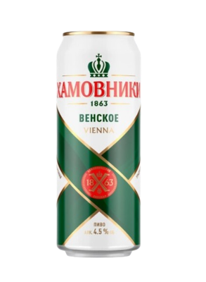 Пиво Хамовники Венское 0.45 ж/б - фото 24538