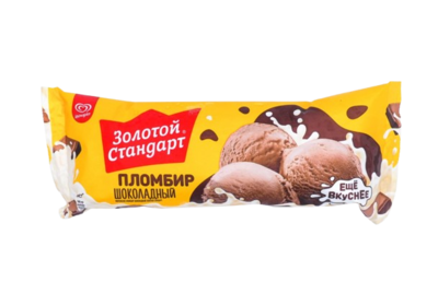 Мороженое Золотой Стандарт весовое Шоколадное 400гр - фото 24564