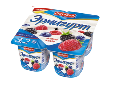 Эрмигурт молочный 3,2% с лесными ягодами 100гр - фото 24600