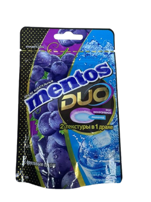 Mentos DUO со вкусом винограда и содовой 45гр - фото 24645