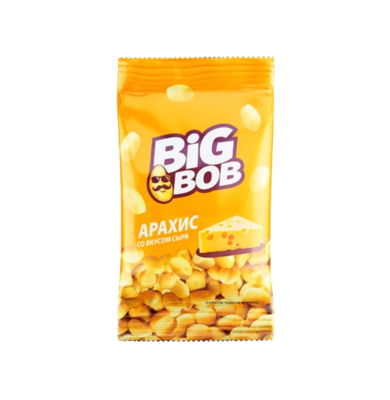 Арахис Big Bob со вкусом сыра 80 гр - фото 24885
