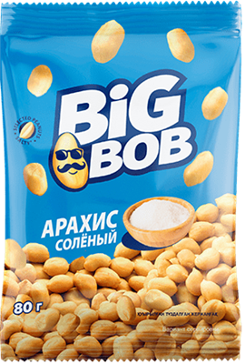 Арахис Big Bob соленый 80 гр. - фото 24892