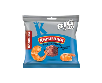 Кириешки пшеничные Жареная креветка 80гр - фото 24902