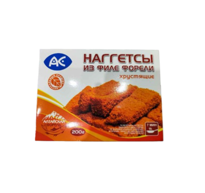 Наггетсы из филе форели хрустящие 200 гр АС - фото 24944