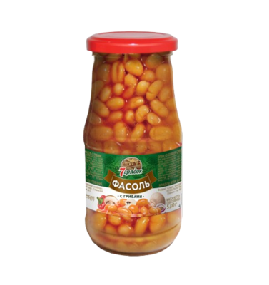 Фасоль 7 Грядок с грибами 530 гр - фото 25102