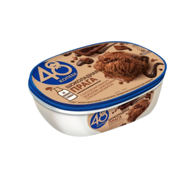 Мороженое 48 КОПЕЕК Шоколадный Прага 432гр ванна - фото 25260