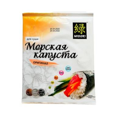 Мидори морская капуста для суши 24гр - фото 25309