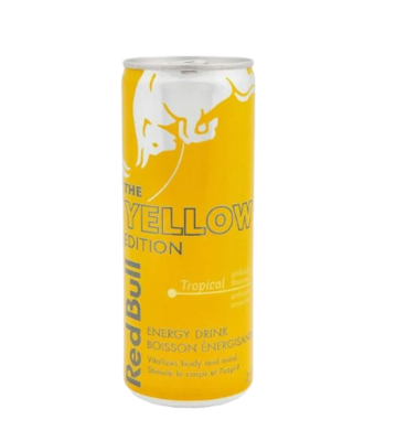 Энергетический напиток в банке Red Bull Yellow Edition Тропические фрукты 0,25л - фото 25317