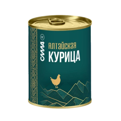 Курица тушеная Алтайская СИЛА 340гр ж/б - фото 25461