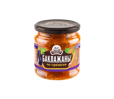 Закуска овощная Баклажаны по-гречески 460 гр - фото 25467