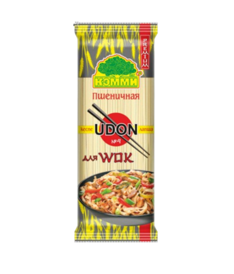 Лапша пшеничная Premium Udon №4 для WOK яичная 250 гр - фото 25486