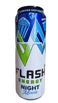 Энергетический напиток в банке FLASH Energy Night Movie 0.45л. - фото 25491