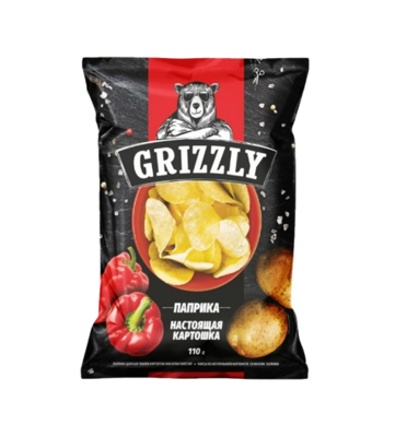 Чипсы Grizzly Паприка 110 гр. - фото 25542